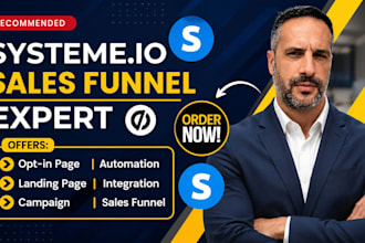 build and optimize a converting sales funnel lead magnet and email automation