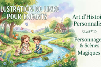 illustrations efants aquarelle en 2d et 3d efants pour livres pour enfants