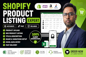 do shopify product listing and product upload