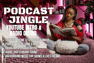 create cinematic podcast intro jingles for business, website and youtube podcast