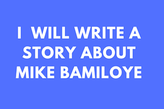 tell a story about prophet mike bamiloye