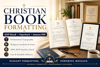 do paperback formatting amzon kdp formatting christian book layout design