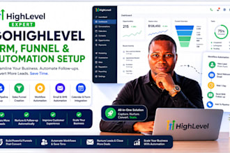 setup gohighlevel CRM funnel and automation
