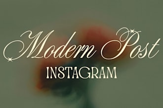 design modern instagram post for your brand
