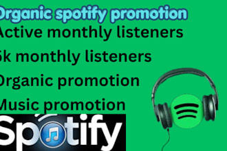 promote your spotify music for steady and real growth , active listeners