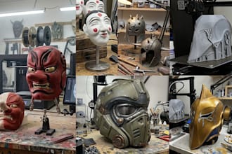 3d print and paint wearable cosplay, anime cosplay, 3d helmet cosplay armor
