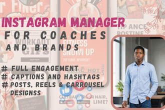 be your instagram manager and content creator for your coaching brand