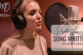recreate, remake, or reproduce any song professionally
