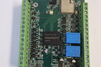 design a custom industrial esp32 pcb with kicad