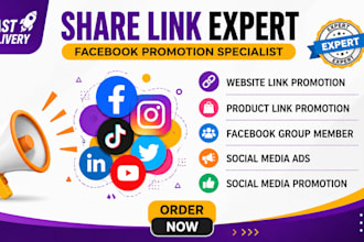 promote your link to 850k USA UK canada facebook groups memebers