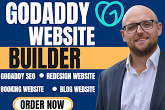 design godaddy website, redesign godaddy website, godaddy seo and development