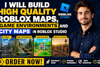 build high quality roblox maps, game environments and city maps in roblox studio
