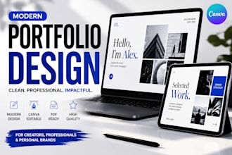 design a modern personal portfolio