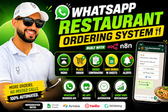 build a whatsapp restaurant ordering bot with n8n authomation