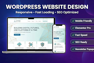 do a minimal and modern wordpess website design
