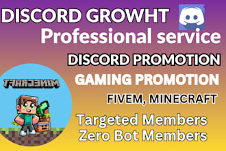 discord growth, discord ads, discord promotion, fivem,minecraft server promotion