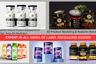 do custom product label and packaging label design