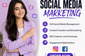 be your professional social media manager for marketing and brand awareness