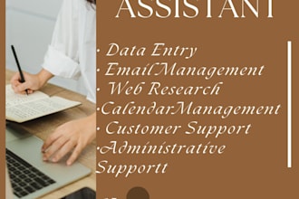 be your virtual assistant VA for any work