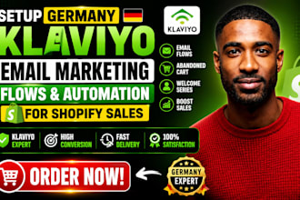 setup germany klaviyo email marketing flows, email automation for shopify sales