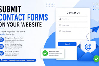 submit your contact form on website