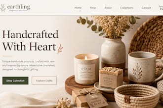 design wix handmade product website craft business website ecommerce website