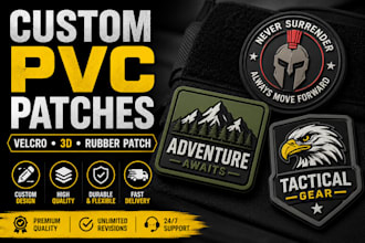 make custom pvc rubber patches with premium quality