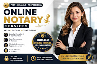 provide valid online notary services for legal documents