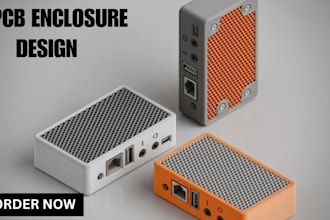 design 3d cad pcb enclosure for industrial and iot projects