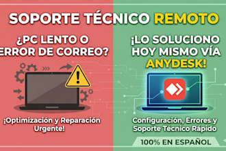 te ayudo de forma remota donde estes