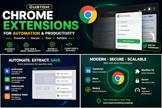 build custom google chrome extensions for automation
