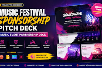 design music festival sponsorship pitch deck music event partnership deck