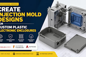 create injection mold designs for custom plastic electronic enclosures
