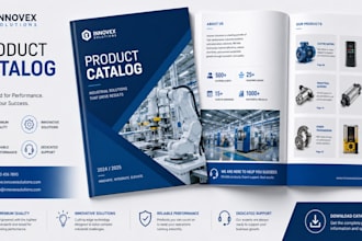 create modern product catalog, company brochure and lookbook design