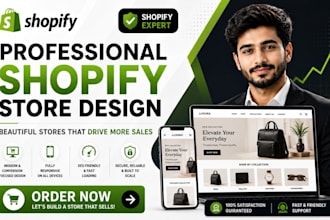 design shopify store, redesign shopify website, design shopify dropshipping site