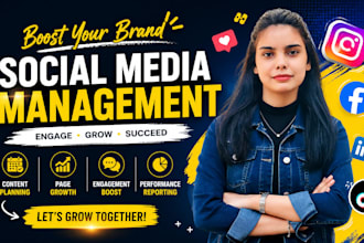 manage social media accounts for customer engagement and growth
