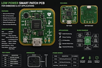 design low power smart patch pcb for embedded and iot applications using