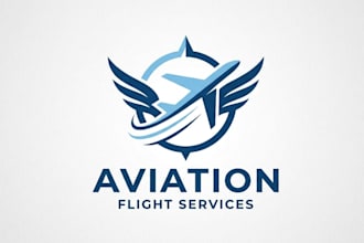 create wonderful and excellent aviation logo design