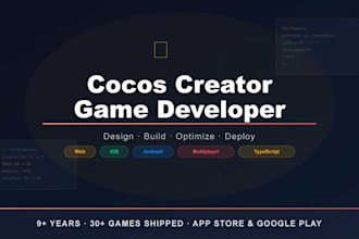 design build and optimize your cocos creator game for web ios and android