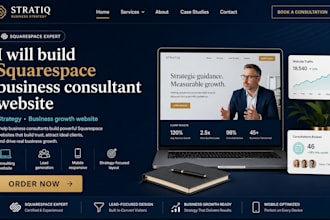 build squarespace business consultant website strategy business growth website