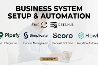set up pipefy simplicate scoro flowlu and workflow automation systems