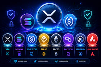 create xrp token, spl token, stablecoin, evm token on bep20, erc20, sol, eth