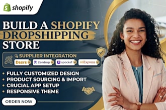 build a shopify dropshipping store with dsers, zendrop, spocket or aliexpress