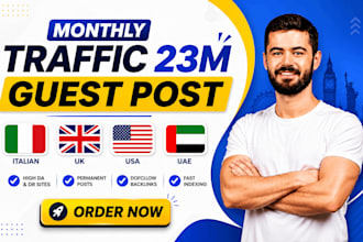 do italian, uk, usa, uae guest post with contextual dofollow backlinks