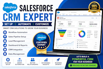 set up, customize, and automate salesforce CRM