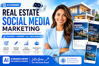 do real estate social media marketing, realtor content and property promotion