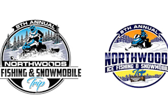 make a high quality unique snowmobile logo for you with new concept
