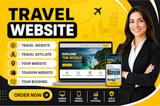design automated travel affiliate tour website travel website tourism website