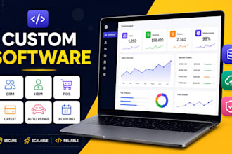develop or clone software, web app, crm, hrm, pos, credit auto repair booking