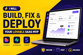 build, fix, and deploy your lovable saas mvp with supabase and stripe